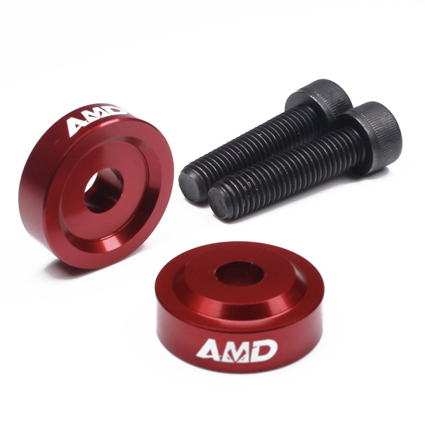 AMD Aprilia Tuono V4R 1000, V4 1100 RR + Factory, V4 1100 Factory 2021>  Bar Risers +10mm  - Red