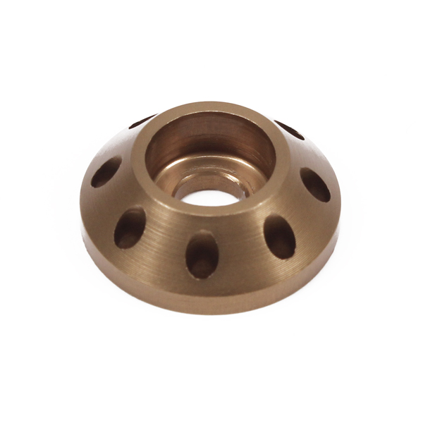 AMD M6 Aluminium Drilled Cone Washer 22mm OD / Bronze