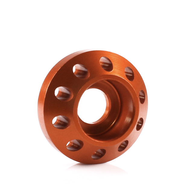 AMD M8 Aluminium Drilled Cone Washer 26mm OD / Orange