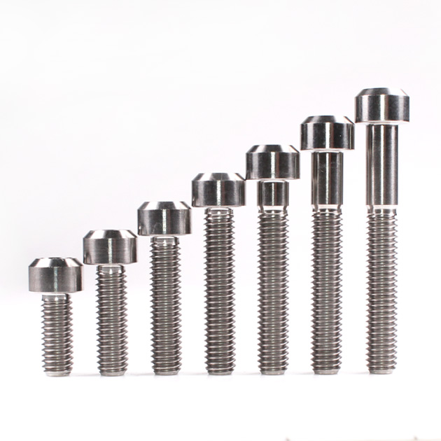 Titanium Chamfer Socket Cap Head Bolts M6 (1.0mm) 15 20 25 30 35 40 45mm Polished