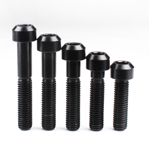 Titanium Chamfer Socket Cap Head Bolts M8 (1.25mm) 20 25 30 35 40 45 50mm Black
