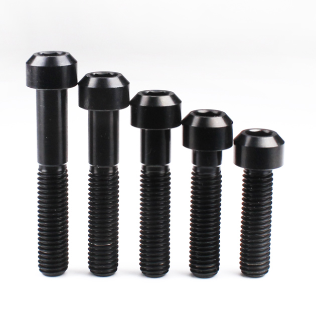 Titanium Chamfer Socket Cap Head Bolts M8  30 35 40 45 50mm Black