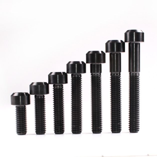 Titanium Chamfer Socket Cap Head Bolts M6 (1.0mm) 15 20 25 30 35 40 45mm Black