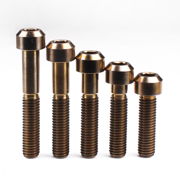 Titanium Chamfer Socket Cap Head Bolts M8 (1.25mm) 20 25 30 35 40 45 50mm Bronze