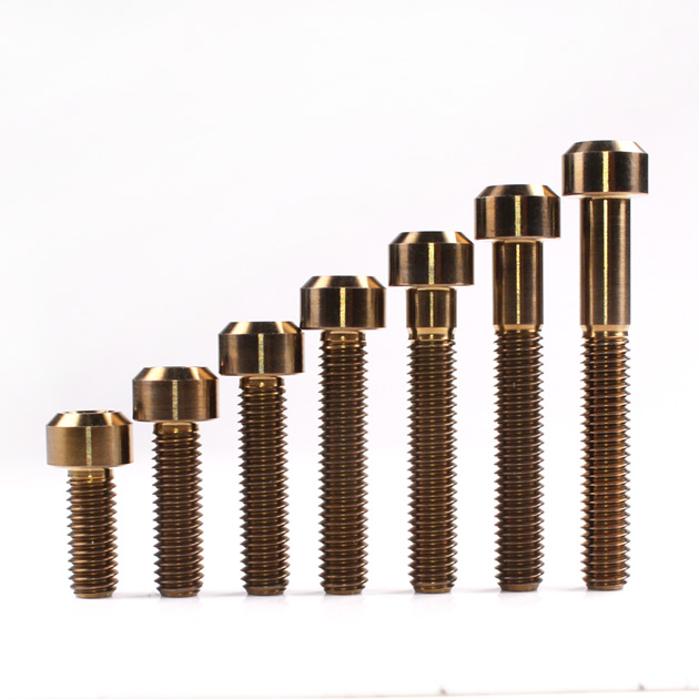 Titanium Chamfer Socket Cap Head Bolts M6 (1.0mm) 15 20 25 30 35 40 45mm Bronze