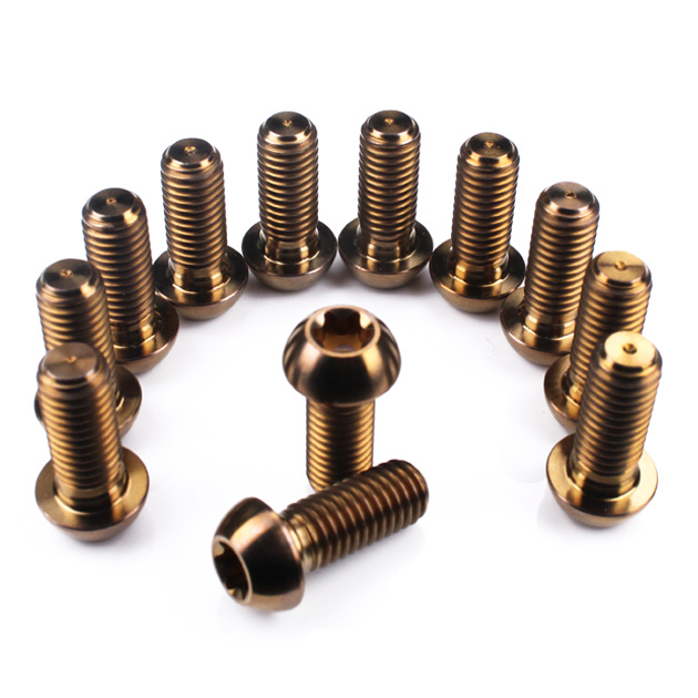 Ducati / Aprilia Titanium Front Disc Torx Head Bolts M8 (1.25mm) x 20mm Bronze Qty x 12