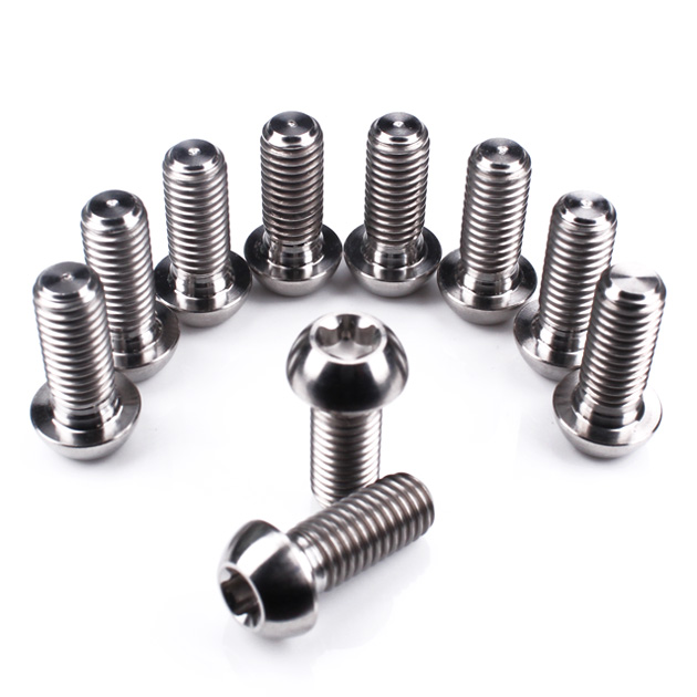 Ducati / Aprillia Titanium Front Disc Torx Head Bolts M8 (1.25mm) x 20mm Polished Qty x 10