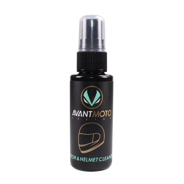 Avant Moto Design Motorcycle Visor and Helmet Spray Cleaner with Cleaning Cloth - 50ml